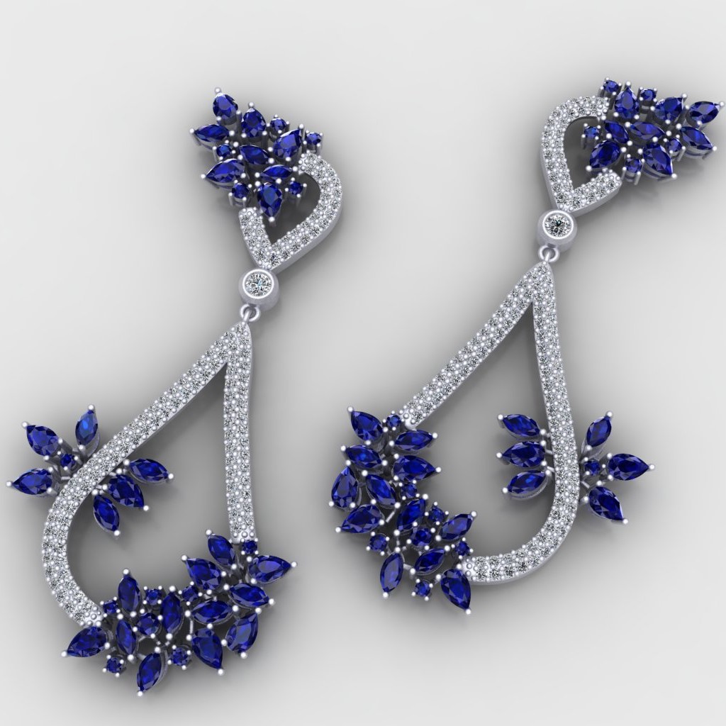 گوشواره نقره مدل Z203